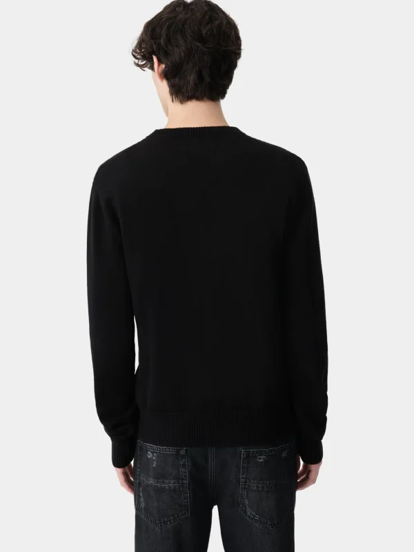 AMIRI Knitwear> ARTS DISTRICT CREW BLACK
