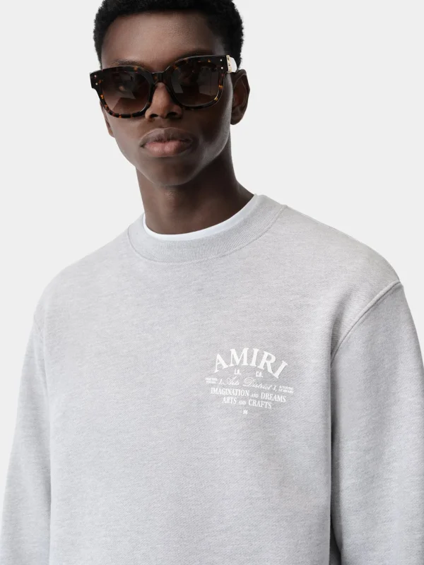 AMIRI Sweatshirts> ARTS DISTRICT CREW Grey