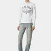 AMIRI Knitwear> ARTS DISTRICT CREWNECK Alabaster