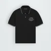 AMIRI Shirts> ARTS DISTRICT PIQUE POLO BLACK