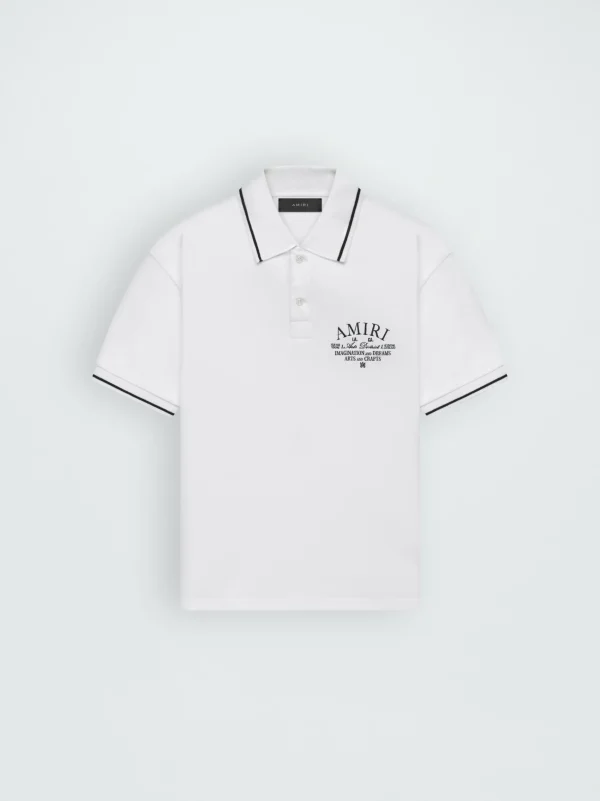 AMIRI Shirts> ARTS DISTRICT PIQUE POLO White