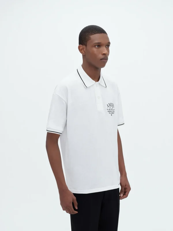 AMIRI Shirts> ARTS DISTRICT PIQUE POLO White