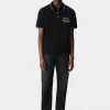 AMIRI Tees> ARTS DISTRICT POLO BLACK