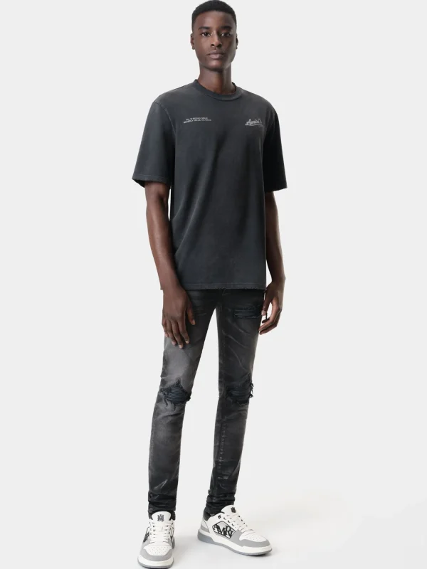 AMIRI Tees> CINEMAS VINTAGE TEE BLACK