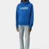AMIRI Sweatshirts> CORE LOGO HOODIE Blue