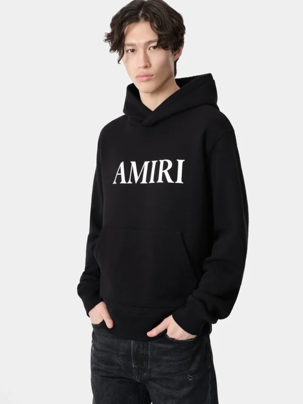 AMIRI Sweatshirts> CORE LOGO HOODIE BLACK