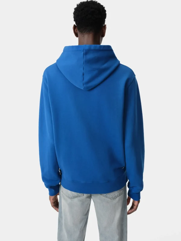 AMIRI Sweatshirts> CORE LOGO HOODIE Blue