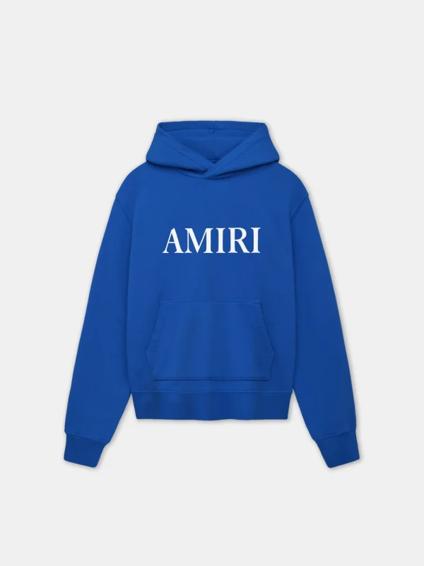AMIRI Sweatshirts> CORE LOGO HOODIE Blue