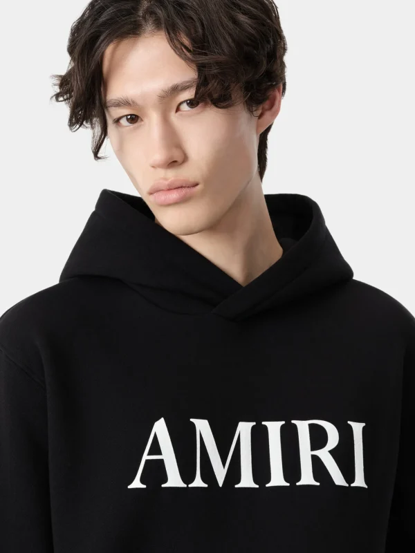 AMIRI Sweatshirts> CORE LOGO HOODIE BLACK