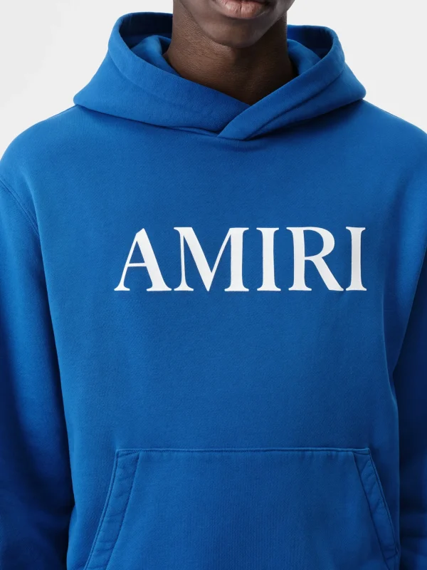AMIRI Sweatshirts> CORE LOGO HOODIE Blue