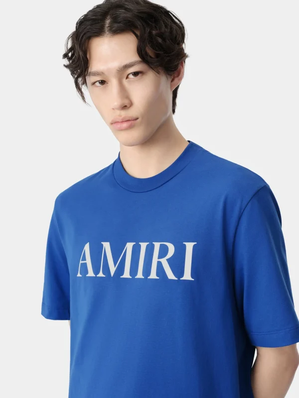 AMIRI Tees> CORE LOGO TEE Blue