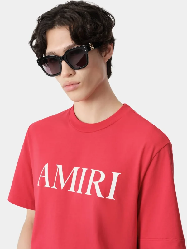 AMIRI Tees> CORE LOGO TEE Red