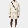 AMIRI Shorts & Sweatpants> EMBROIDERED SHORT BIRCH
