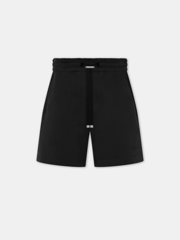 AMIRI Shorts & Sweatpants> EMBROIDERED SHORT BLACK