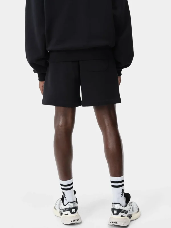 AMIRI Shorts & Sweatpants> EMBROIDERED SHORT BLACK