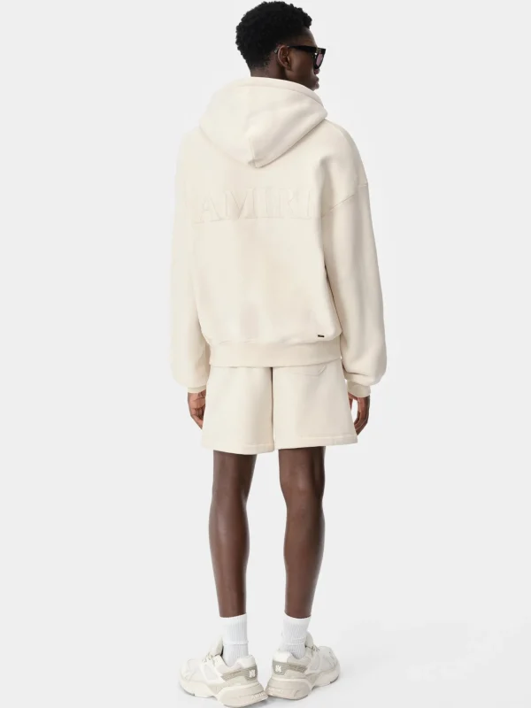 AMIRI Shorts & Sweatpants> EMBROIDERED SHORT BIRCH
