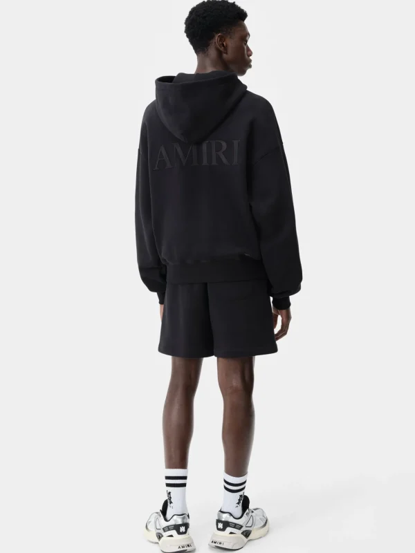 AMIRI Shorts & Sweatpants> EMBROIDERED SHORT BLACK