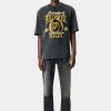 AMIRI Tees> HIGH LION SKATER TEE BLACK