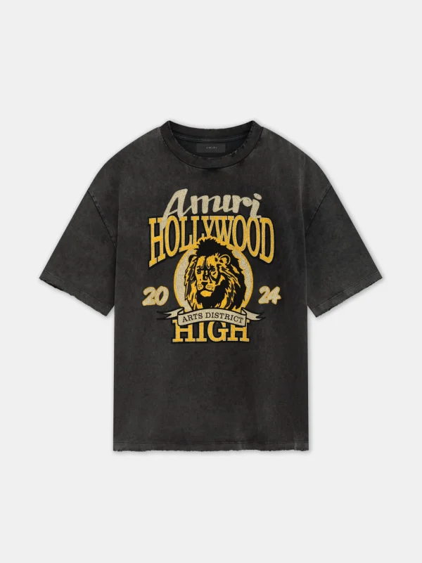 AMIRI Tees> HIGH LION SKATER TEE BLACK