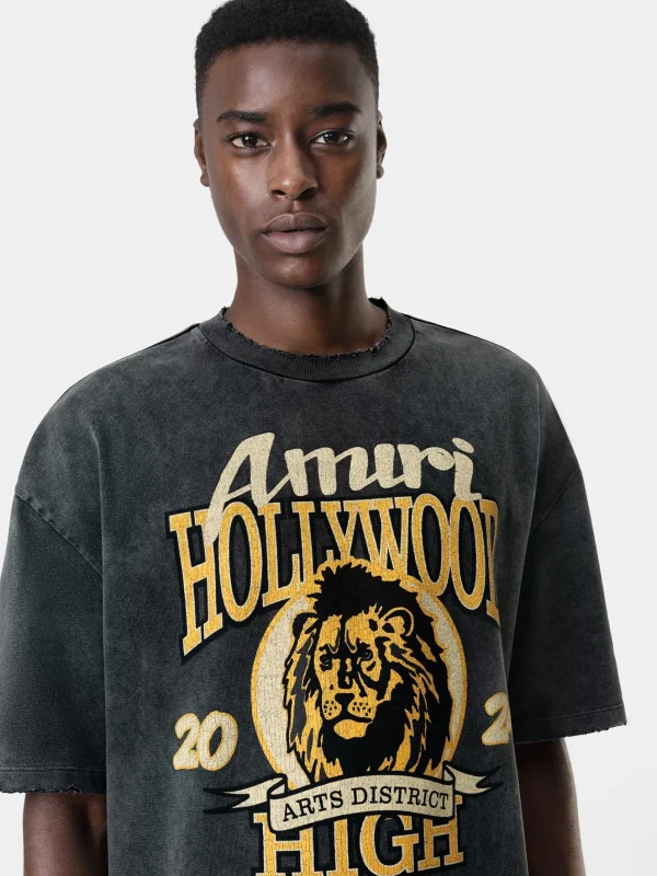 AMIRI Tees> HIGH LION SKATER TEE BLACK