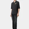 AMIRI Shirts> HOLLYWOOD CAMP SHIRT BLACK