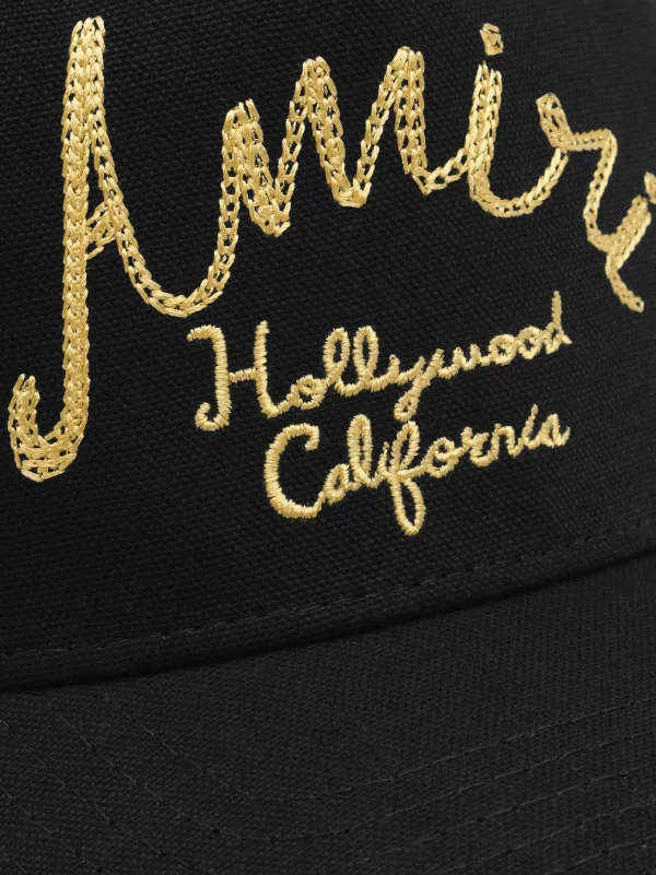 AMIRI Hats | Hats> HOLLYWOOD CANVAS HAT BLACK
