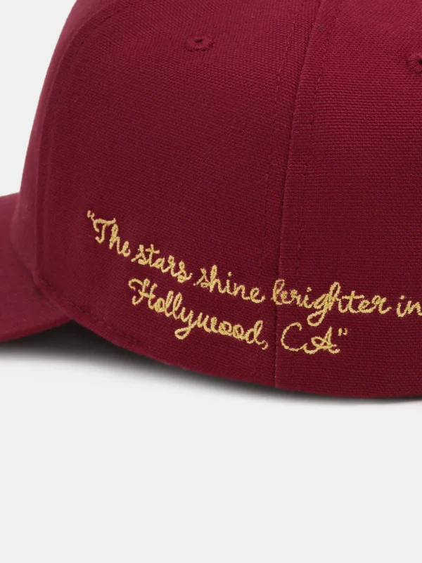 AMIRI Hats | Hats> HOLLYWOOD CANVAS HAT Burgundy
