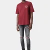 AMIRI Tees> HOLLYWOOD TEE Burgundy