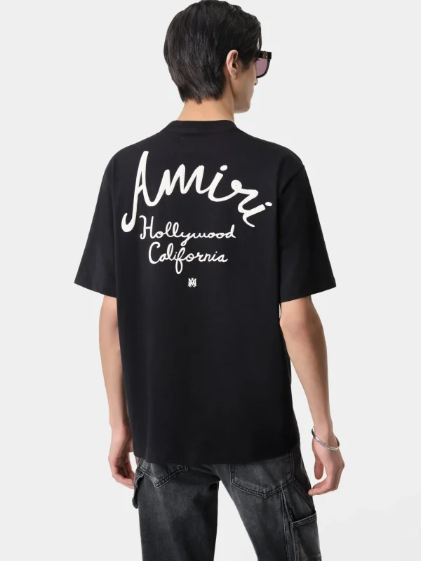 AMIRI Tees> HOLLYWOOD TEE BLACK