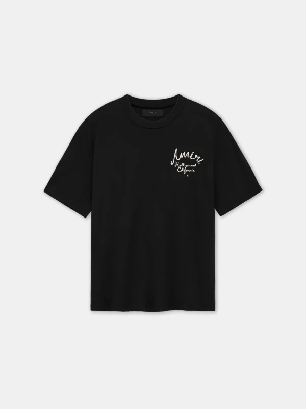 AMIRI Tees> HOLLYWOOD TEE BLACK