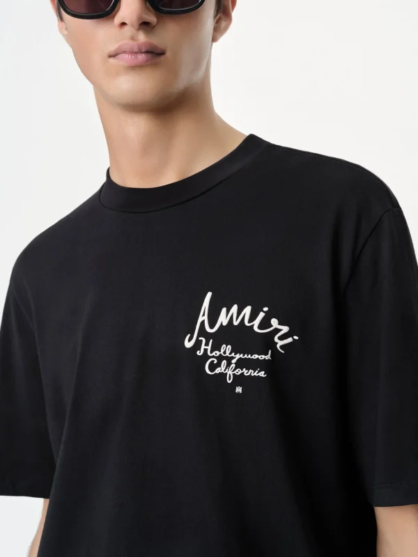 AMIRI Tees> HOLLYWOOD TEE BLACK