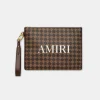 AMIRI Bags> MA QUAD LARGE POUCH Brown