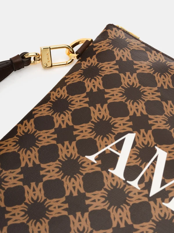 AMIRI Bags> MA QUAD LARGE POUCH Brown