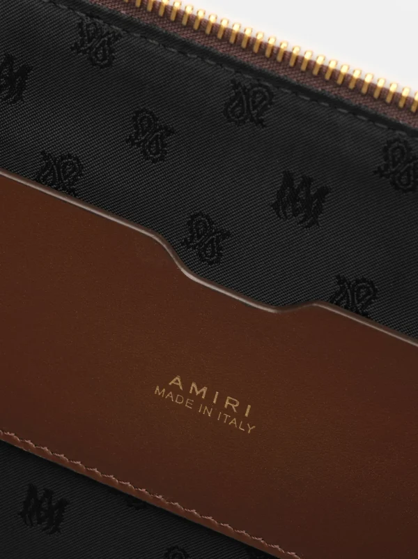 AMIRI Bags> MA QUAD LARGE POUCH Brown