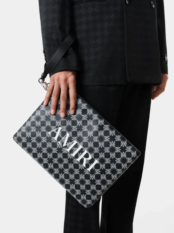 AMIRI Bags> MA QUAD LARGE POUCH BLACK