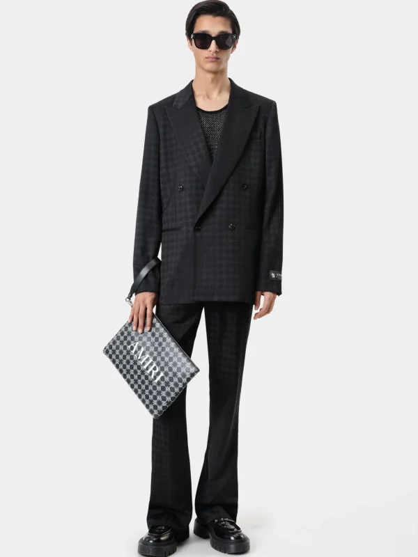 AMIRI Bags> MA QUAD LARGE POUCH BLACK