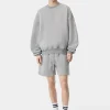 AMIRI Sweatshirts> OVERSIZED CREW Grey