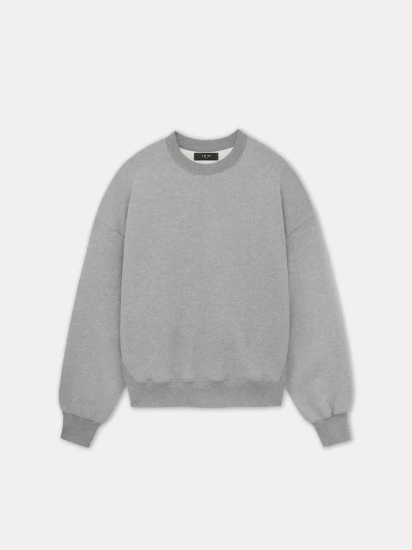 AMIRI Sweatshirts> OVERSIZED CREW Grey