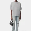 AMIRI Tees> OVERSIZED TEE Grey