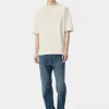 AMIRI Tees> OVERSIZED TEE BIRCH