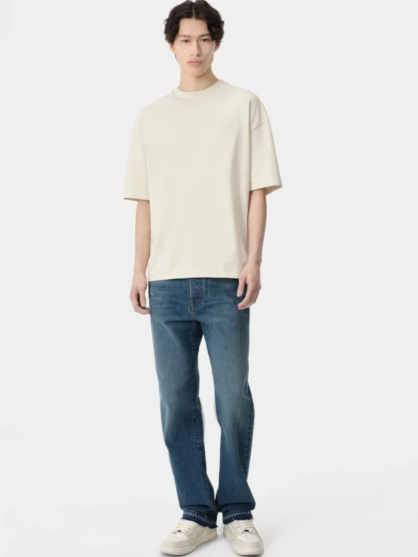 AMIRI Tees> OVERSIZED TEE BIRCH