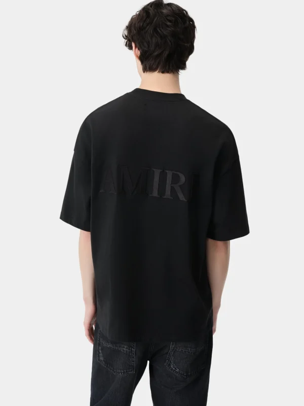 AMIRI Tees> OVERSIZED TEE BLACK
