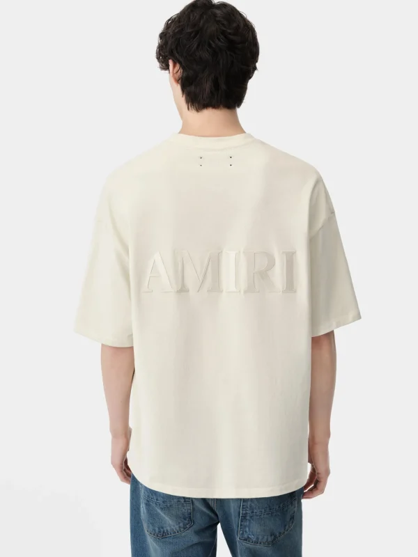 AMIRI Tees> OVERSIZED TEE BIRCH