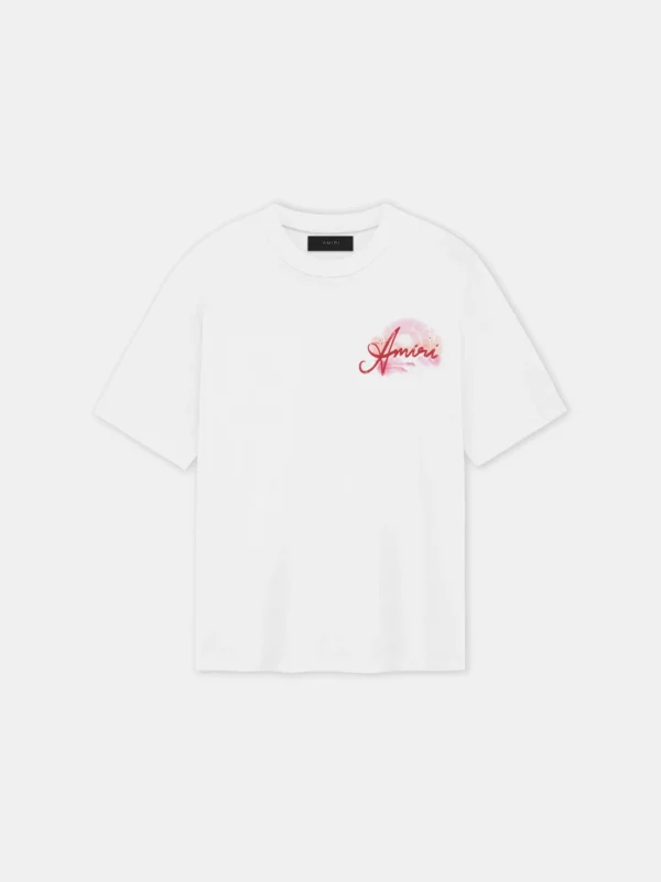 AMIRI Tees> PARADISE AIRBRUSH TEE White