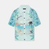 AMIRI Knitwear | Shirts> PARADISE CROCHET POLO Cerulean