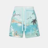 AMIRI Shorts & Sweatpants | Knitwear> PARADISE CROCHET SHORT Cerulean