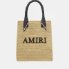 AMIRI Tote Bags | Bags> RAFFIA TOTE BLACK