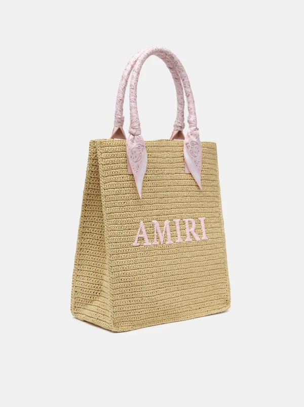 AMIRI Tote Bags | Bags> RAFFIA TOTE Pink