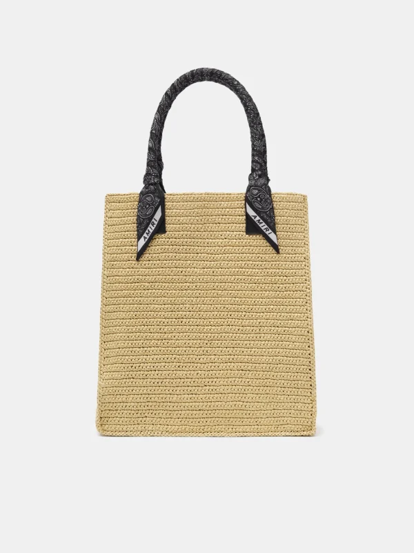 AMIRI Tote Bags | Bags> RAFFIA TOTE BLACK