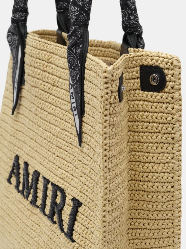 AMIRI Tote Bags | Bags> RAFFIA TOTE BLACK
